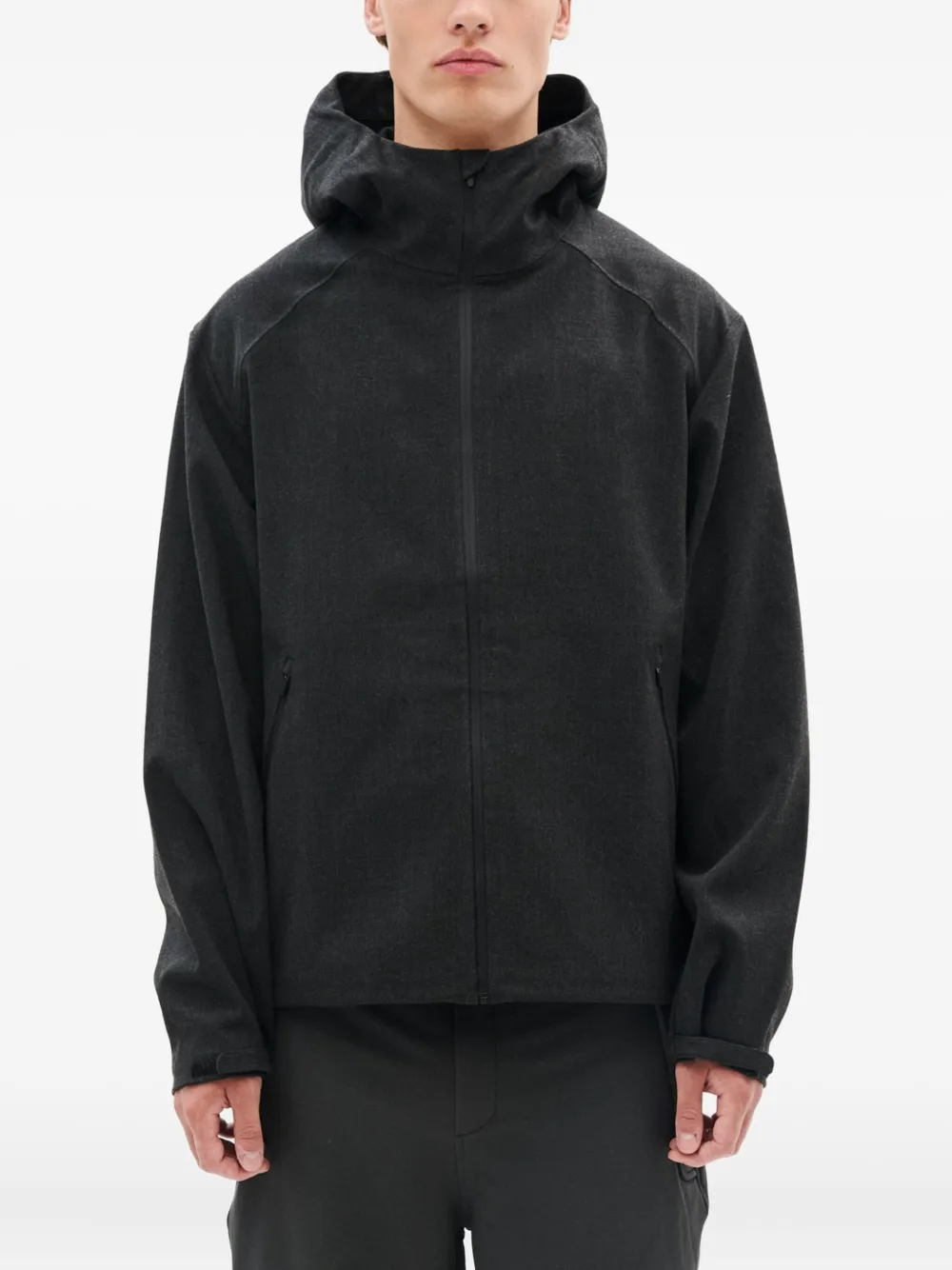 Hiking Patrol zip-fastening hooded jacket | Black | Image 1