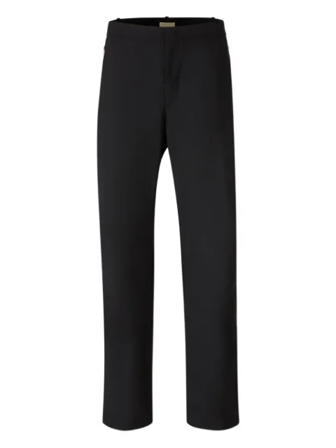 Laminar zip-pocket trousers