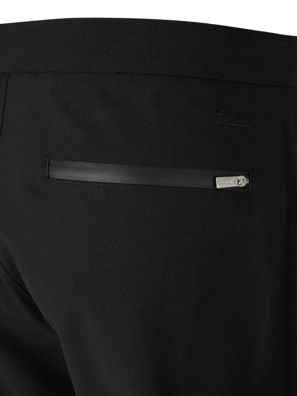Laminar Zip-pocket Trousers In Black