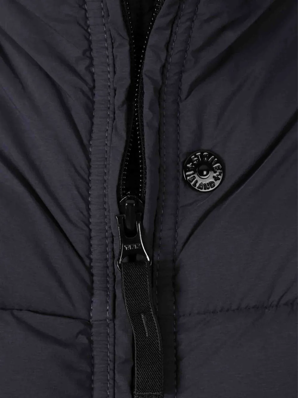 Stone Island Gewatteerd jack met logopatch Blauw