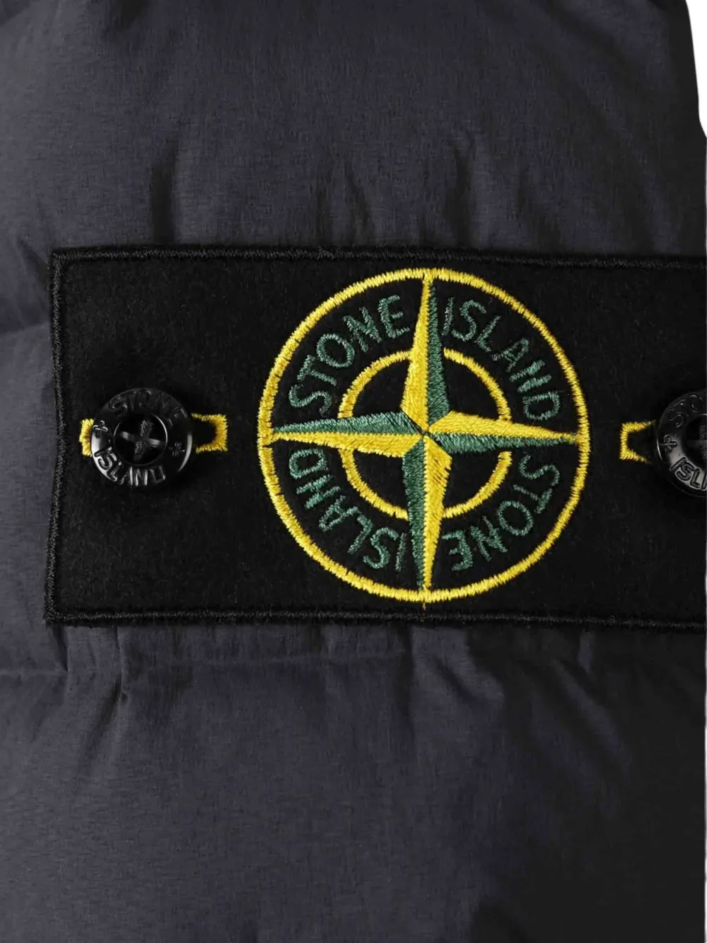 Stone Island Gewatteerd jack met logopatch Blauw