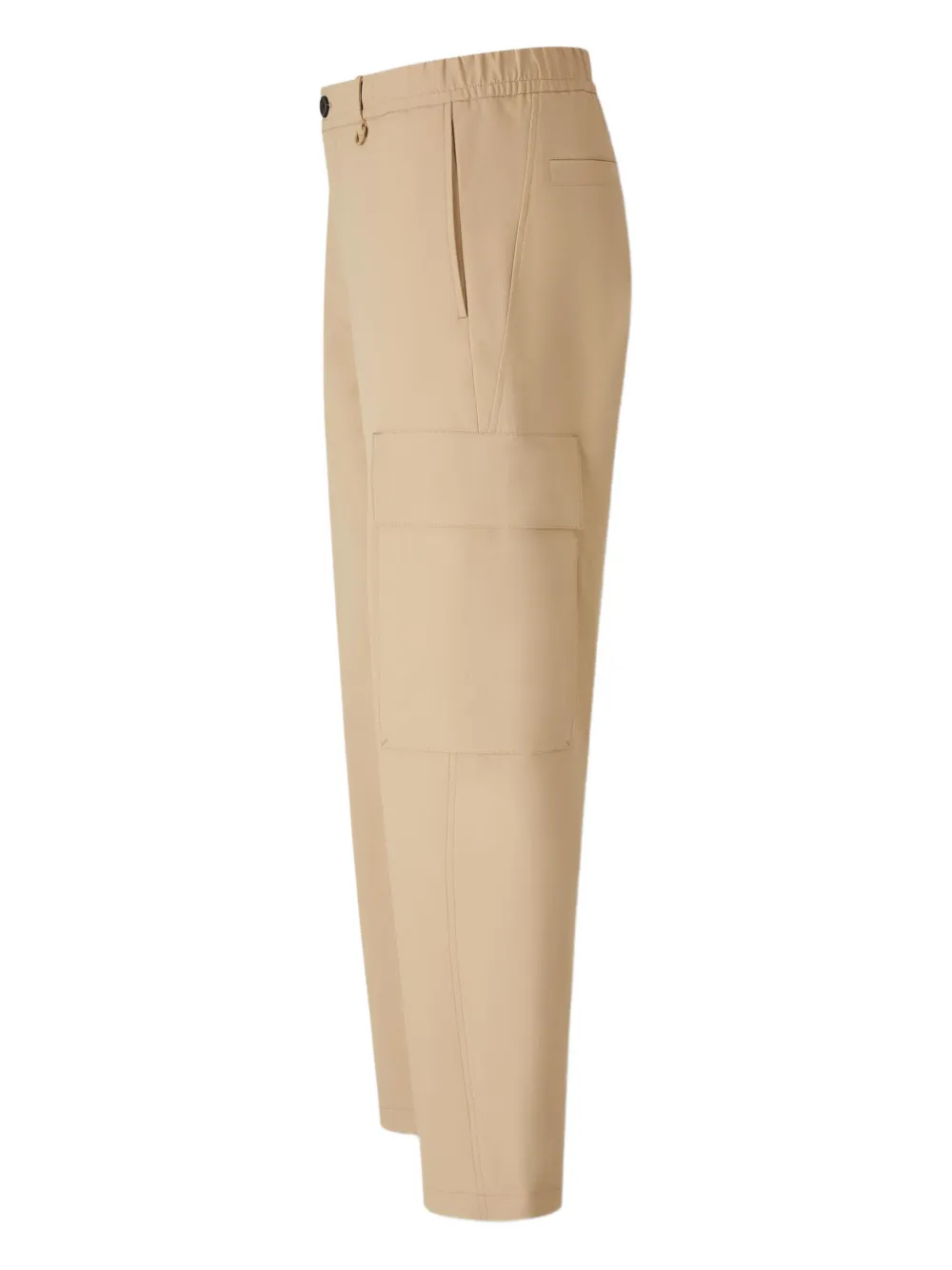 Laminar Elastic-waistband Cargo-pocket Trousers In Neutral