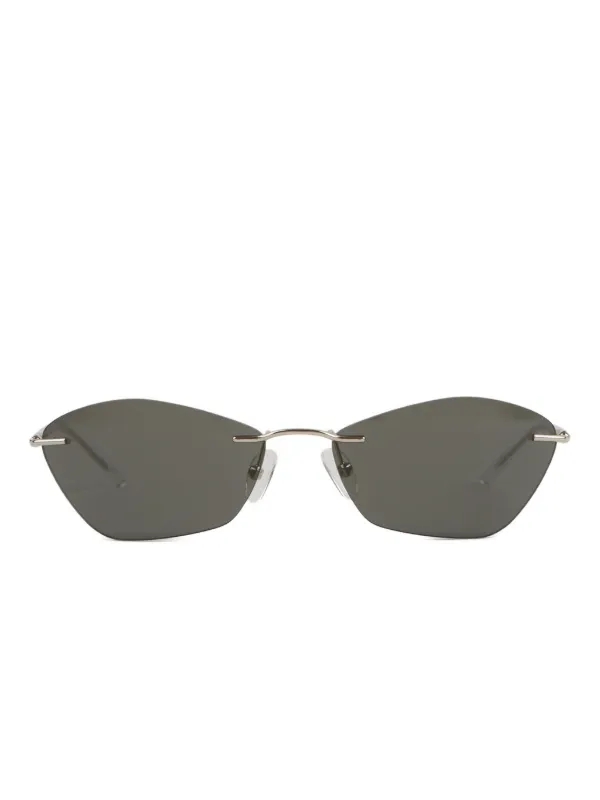 Alexander McQueen Rimless Grey Sunglasses Alexander McQueen New Sunglasses Rimless Ruthen Grey  main image 2