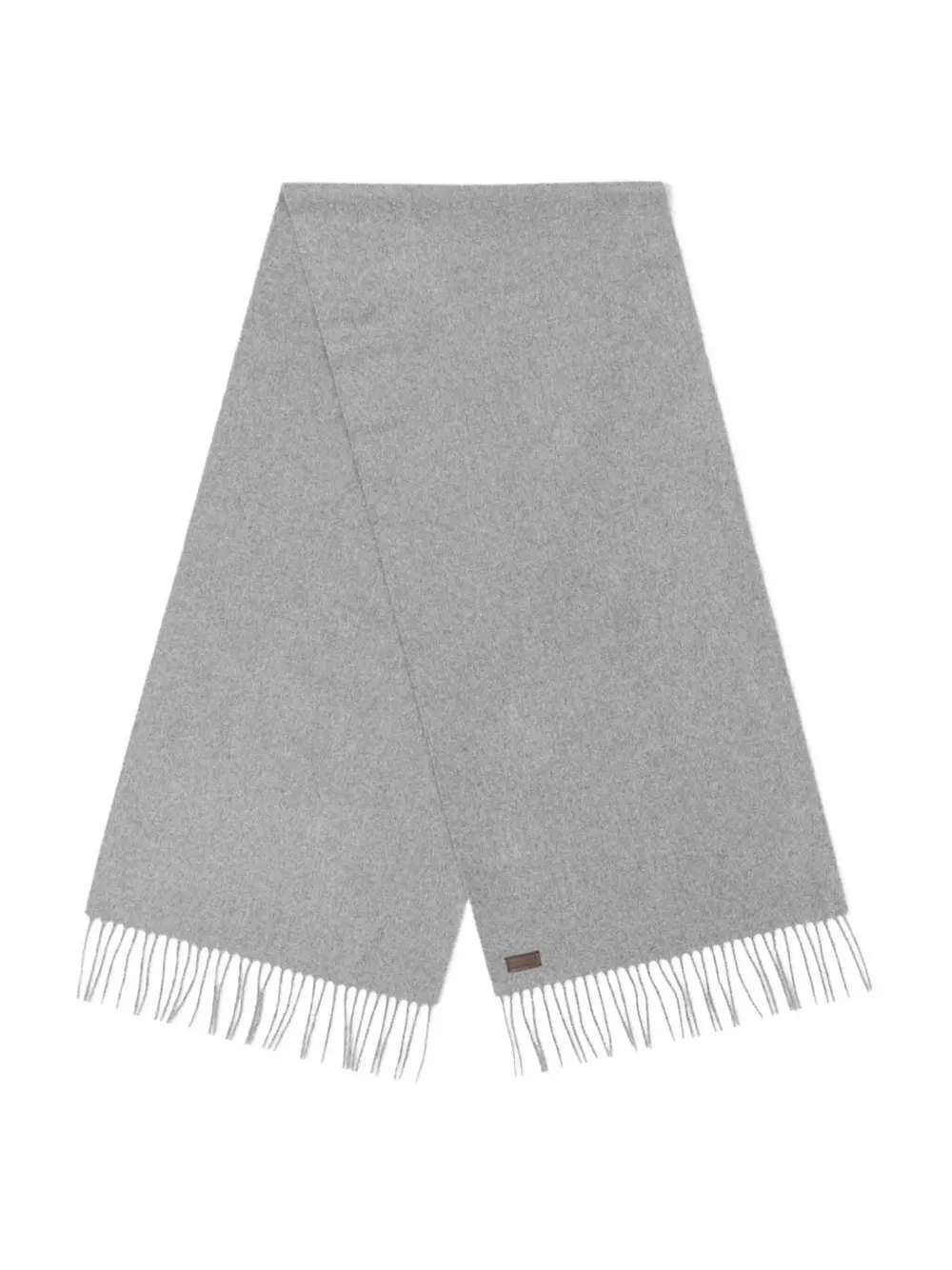Canali Kasjmier sjaal met franje - Grijs