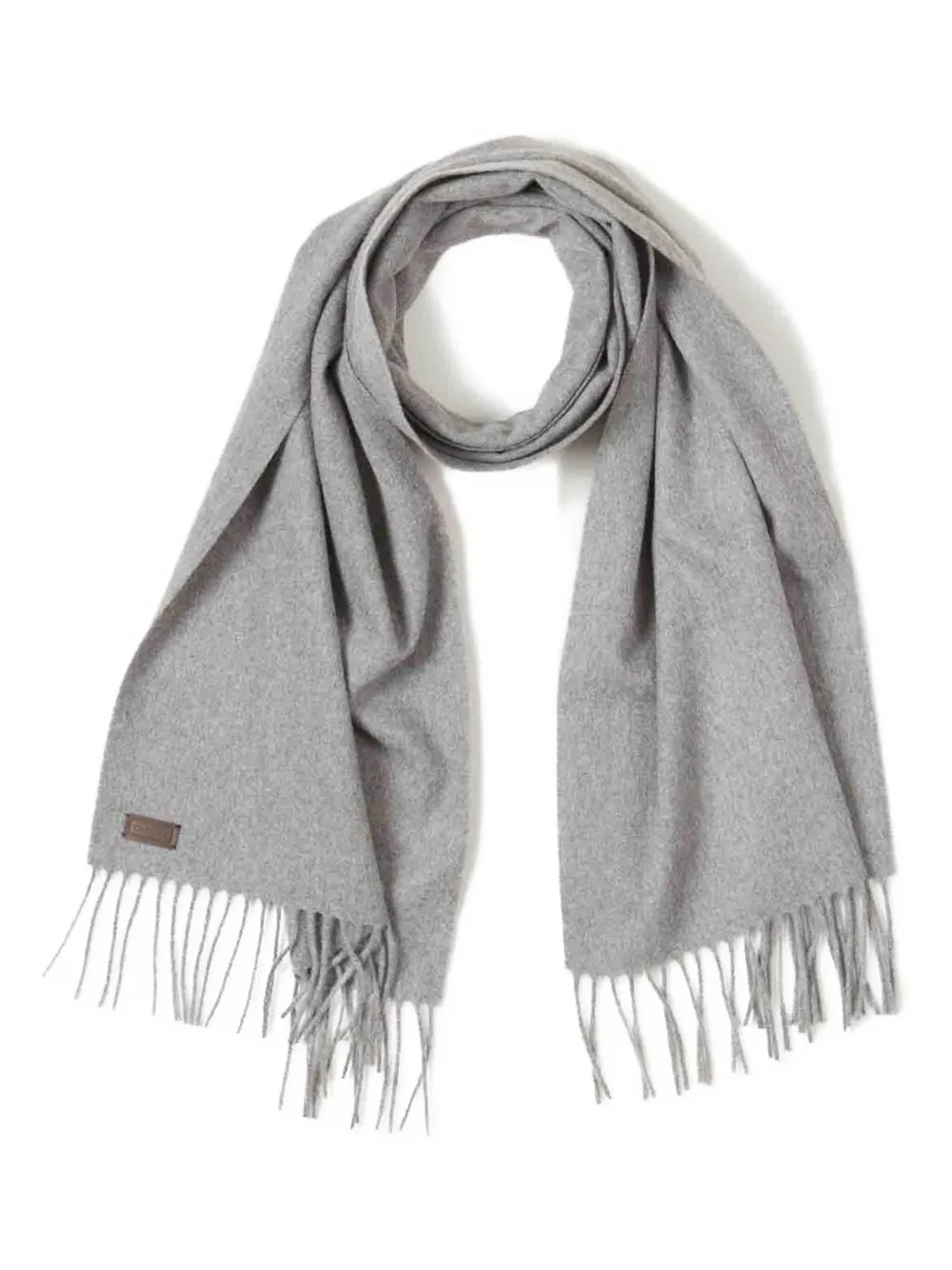 Canali mascada de cachemira con flecos | gris | Image 1