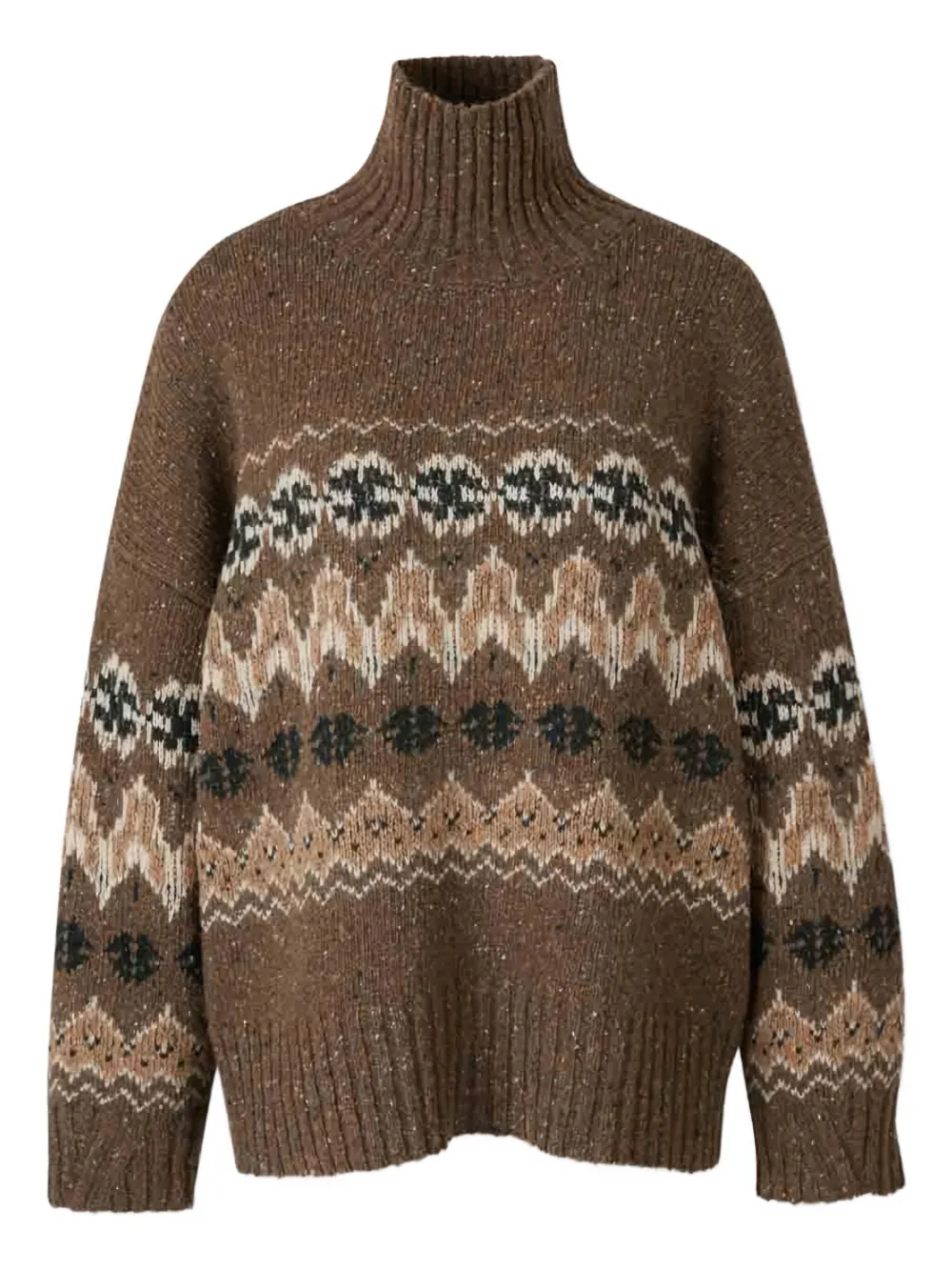 Altuzarra fairisle high-neck sweater | Brown | Image 1