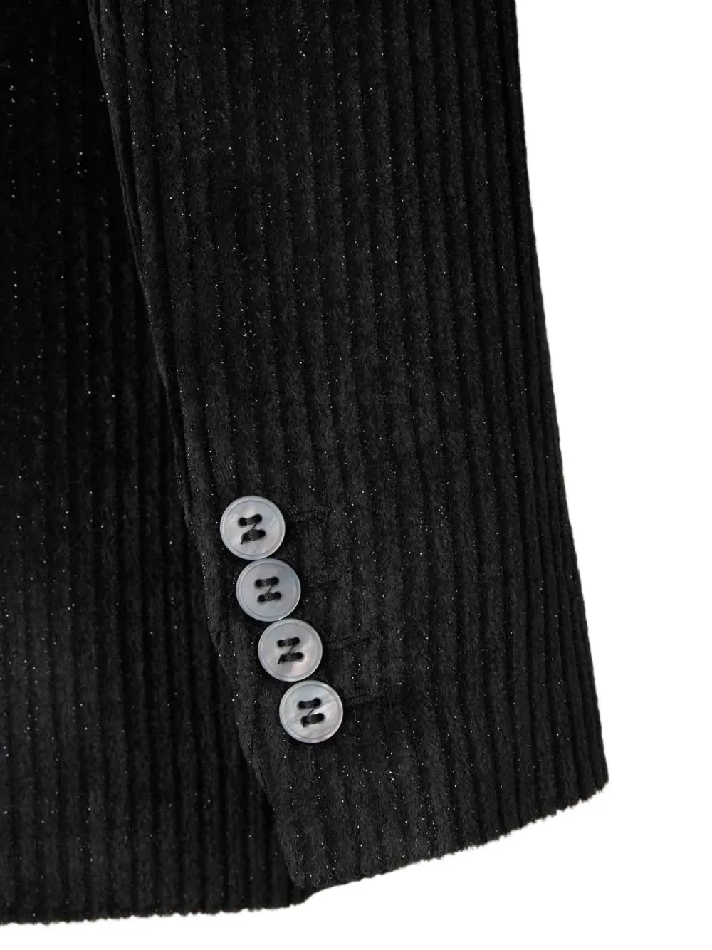 Peserico Collared Long-sleeved Suit Jacket In Black