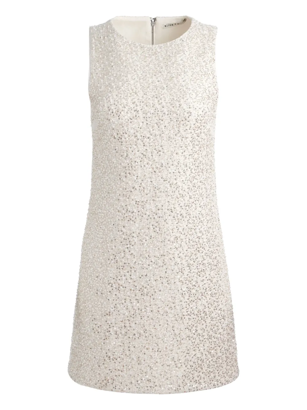 Alice And Olivia Cade Embellished Sleeveless Shift Dress In Multi