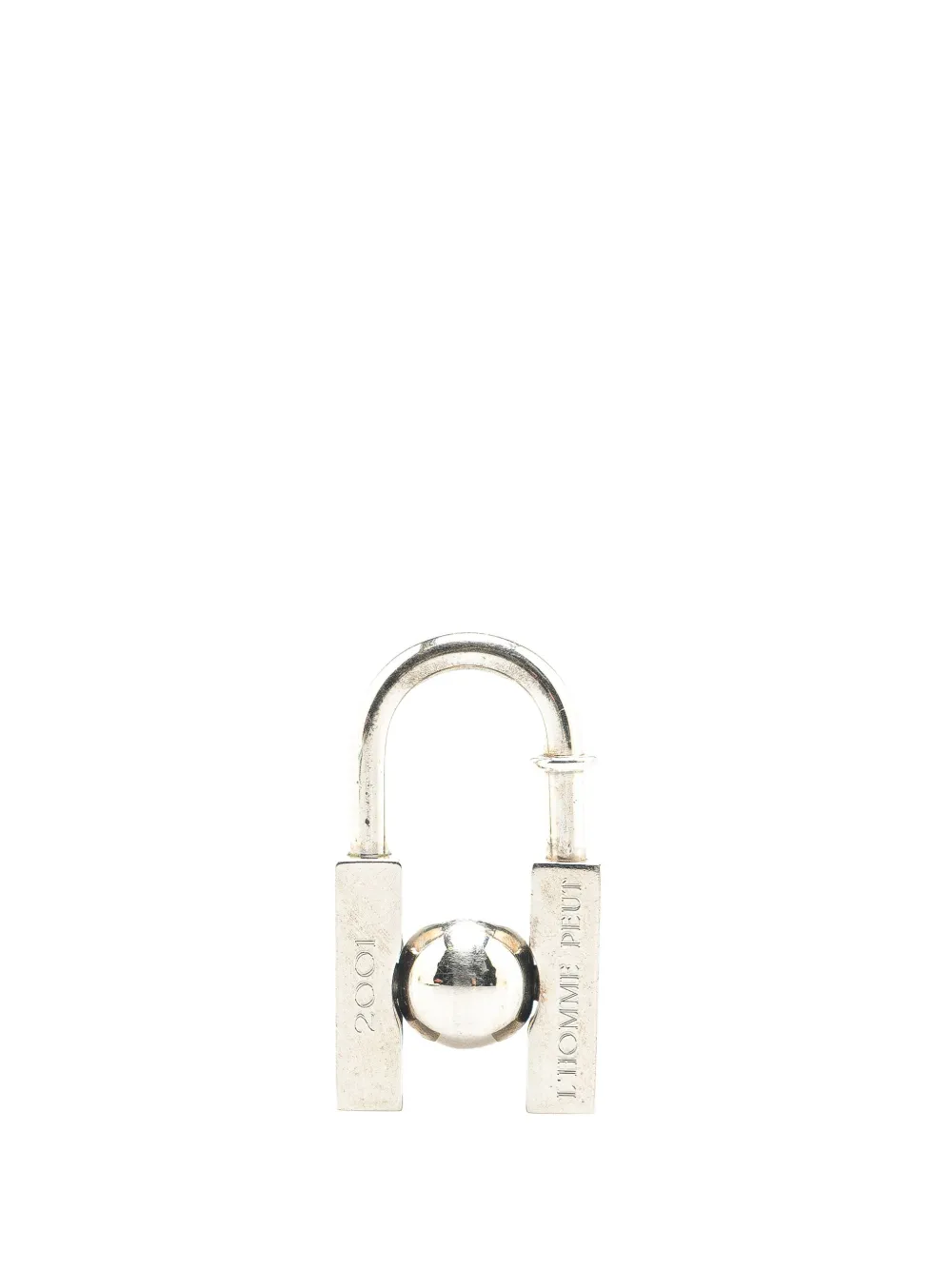 Hermès Pre-Owned 2001 Palladium Plated LHomme Peut Embellir La Terre Cadena Lock | Silver | Image 1