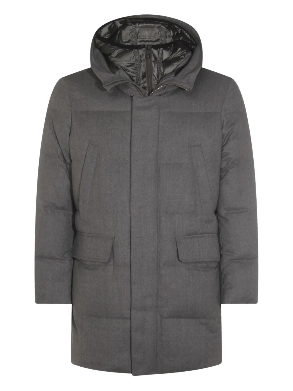 Montecore hooded quilted coat | Grey | Image 1