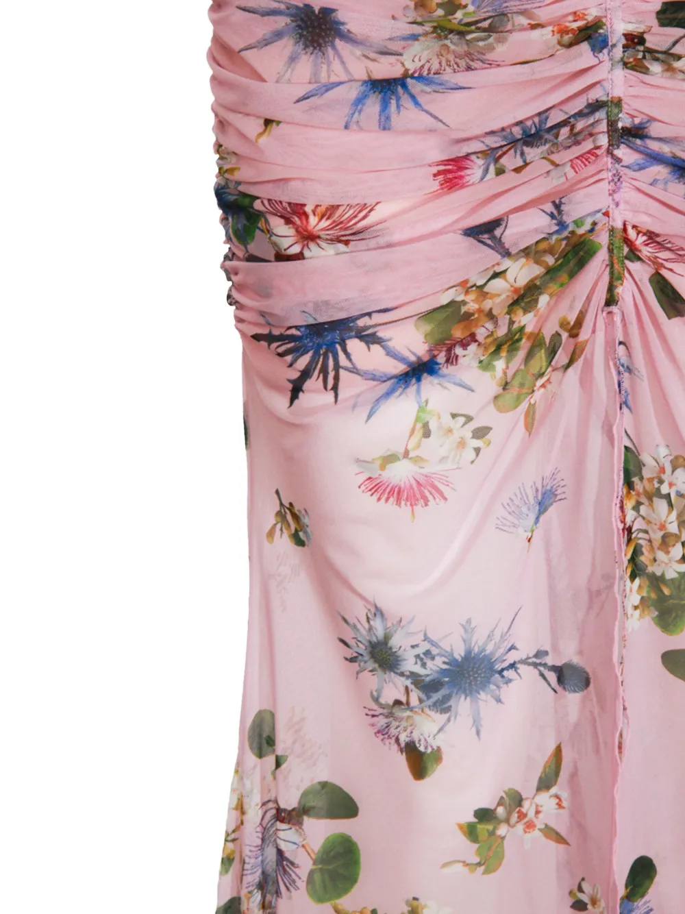 Blumarine floral print cut-out dress - Roze
