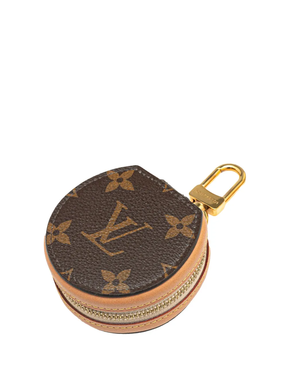 Pre-owned Louis Vuitton 2020 Monogram Horizon Wireless Earphones Case In Brown
