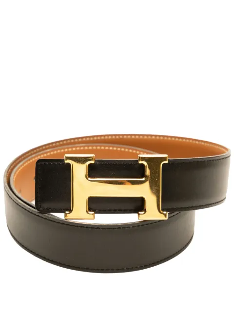 Hermès Pre-Owned 1996 Box Calf and Gulliver Constance H belt
