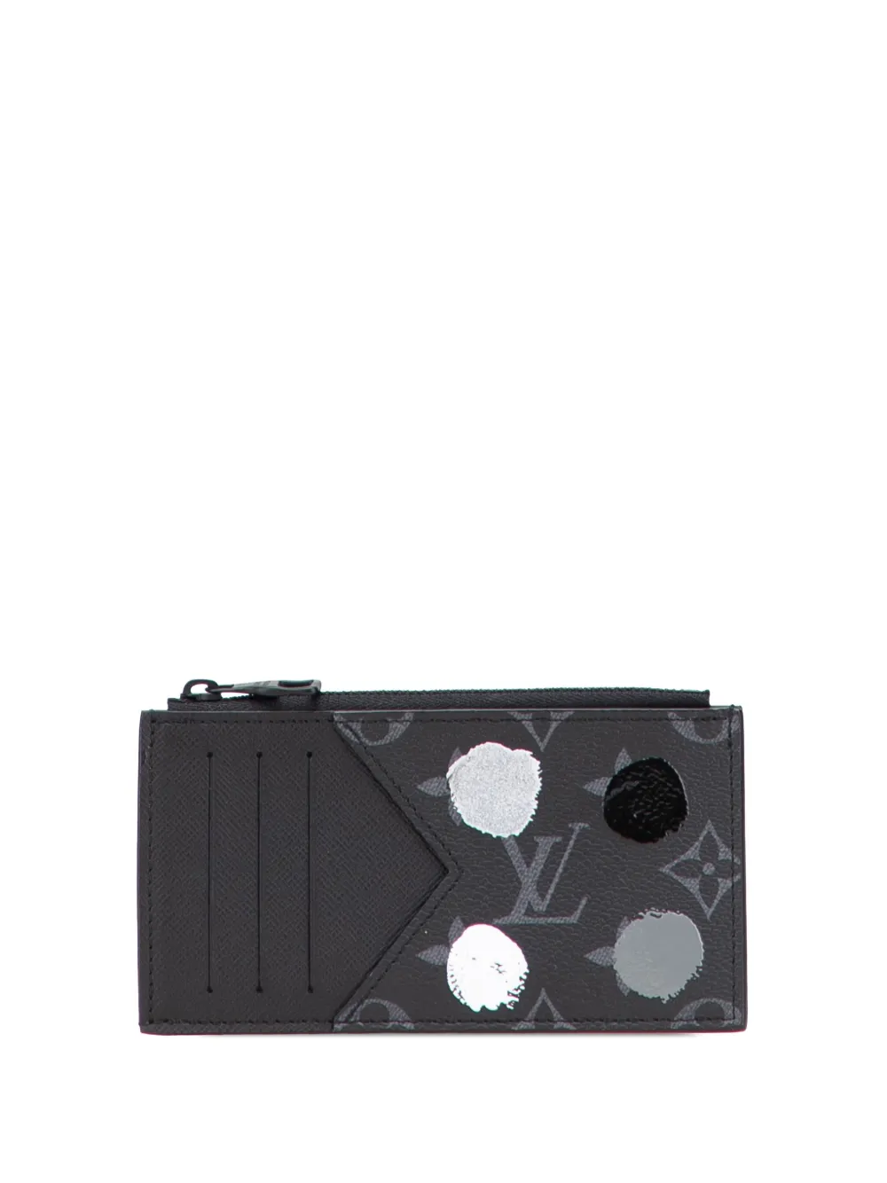 Louis Vuitton Pre-Owned 2021-2025 Yayoi Kusama Monogram Eclipse Coin card holder | Black | Image 1