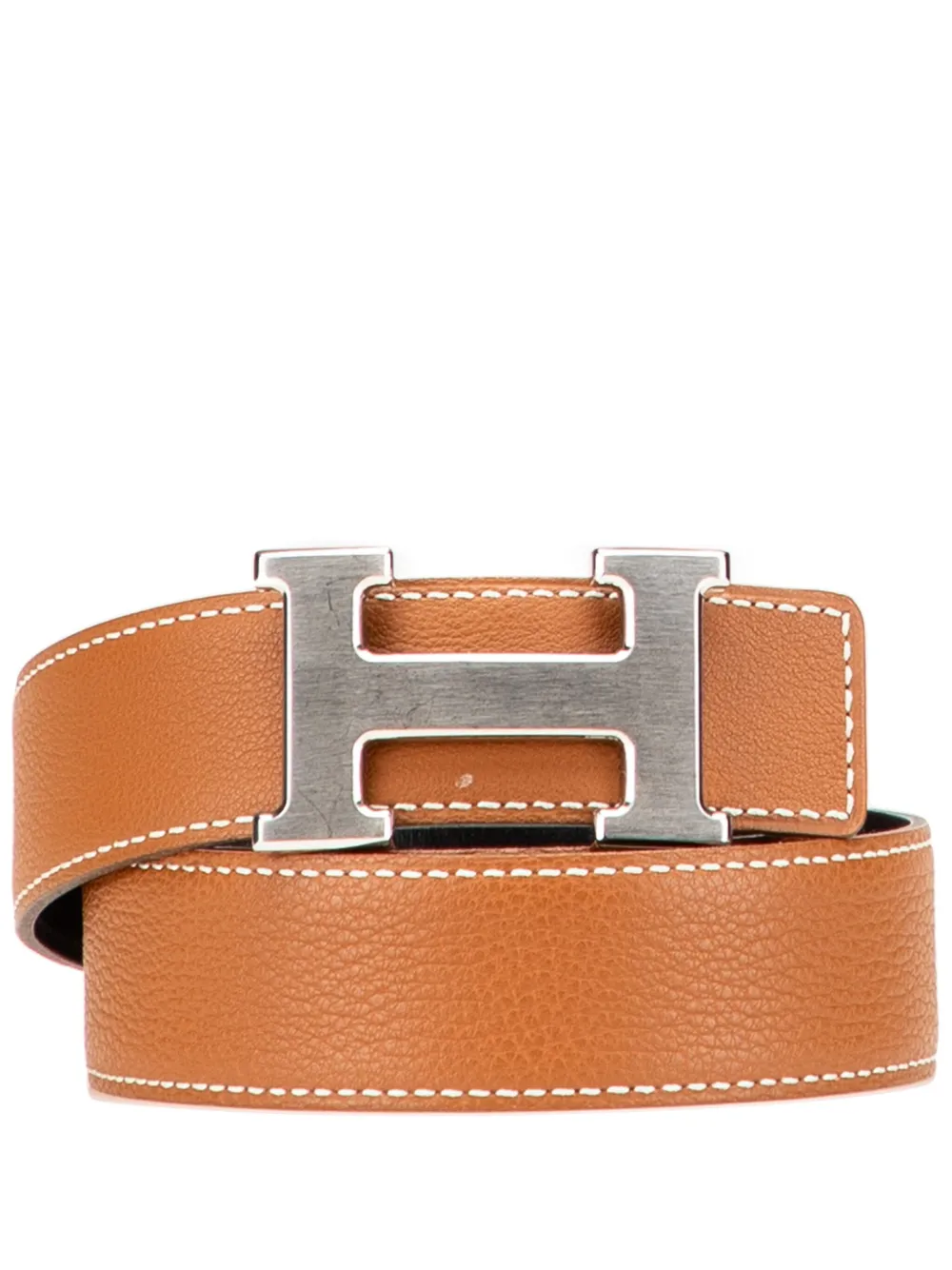 Hermès Pre-Owned 2002 コンスタンス H リバーシブル レザーベルト - ブラウン Hermès Pre-Owned 2002 コンスタンス H リバーシブル レザーベルト - ブラウン