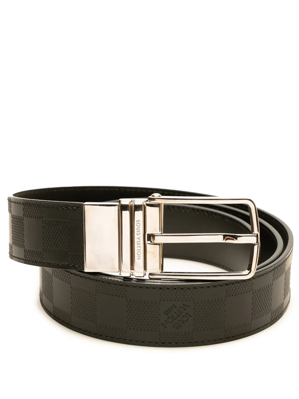 Louis Vuitton Pre-Owned 2014 Damier Infini Boston Reversible belt | Black | Image 1