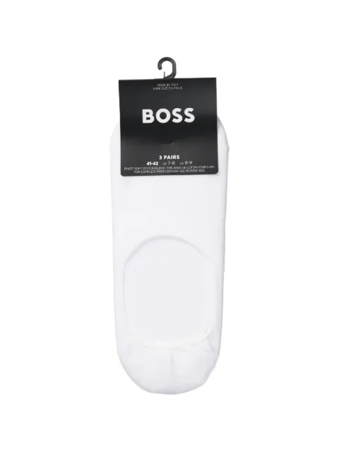 BOSS logo-detail socks pack of three