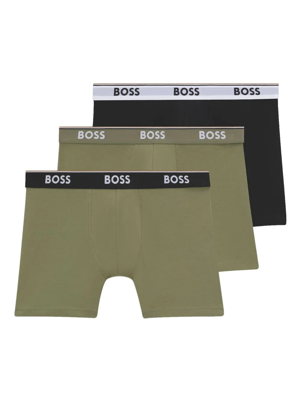 BOSS logo-detail boxers (pack of three) | Green | Image 1