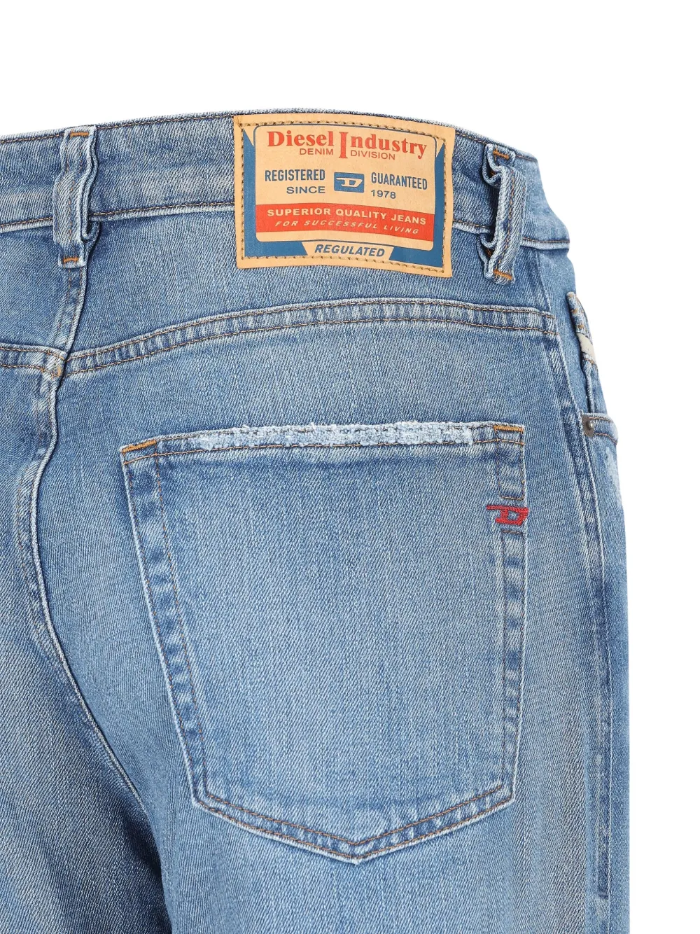 Diesel Jeans met stonewashed-effect Blauw