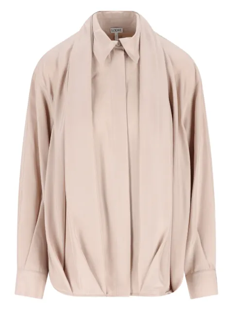 LOEWE draped-collar shirt