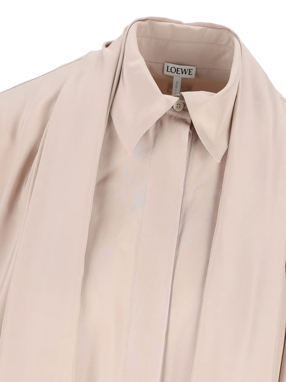 LOEWE Blouse met gedrapeerde kraag Roze