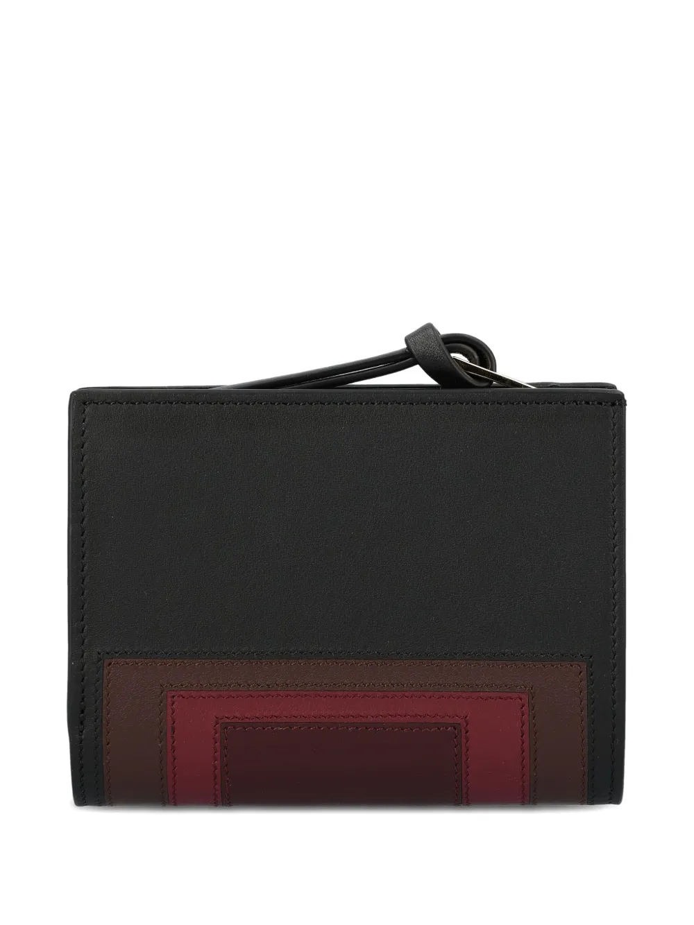 LOEWE Leren portemonnee met vlakken - Zwart