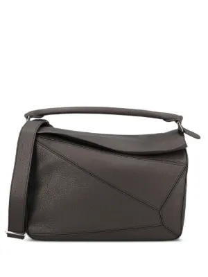 LOEWE 黒 レザー ハンドバッグ 美品》LOEWE（ロエベ）レザー ハンドバッグ（専用保存袋）ブラック 黒