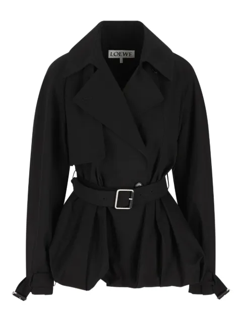 LOEWE belted balloon-silhouette jacket