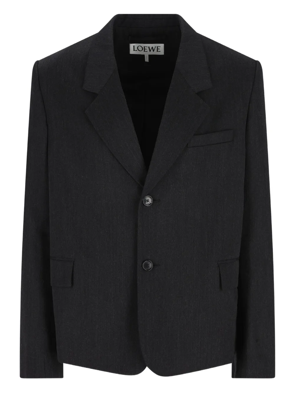 LOEWE buttoned cropped jacket | Grey | Image 1