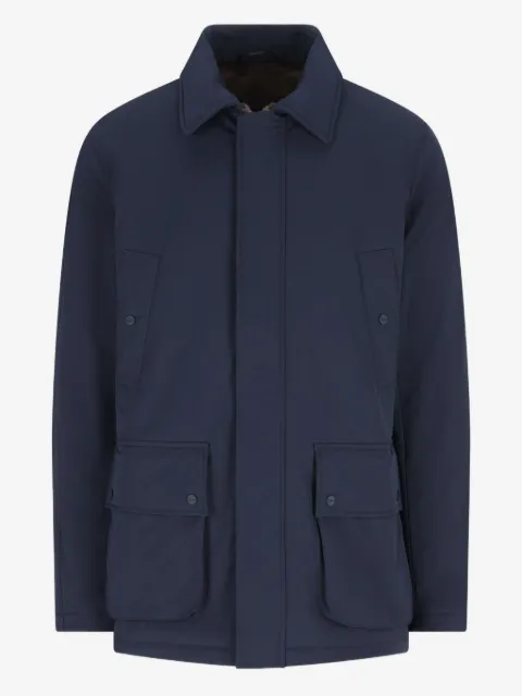 Herno flap-pocket padded jacket