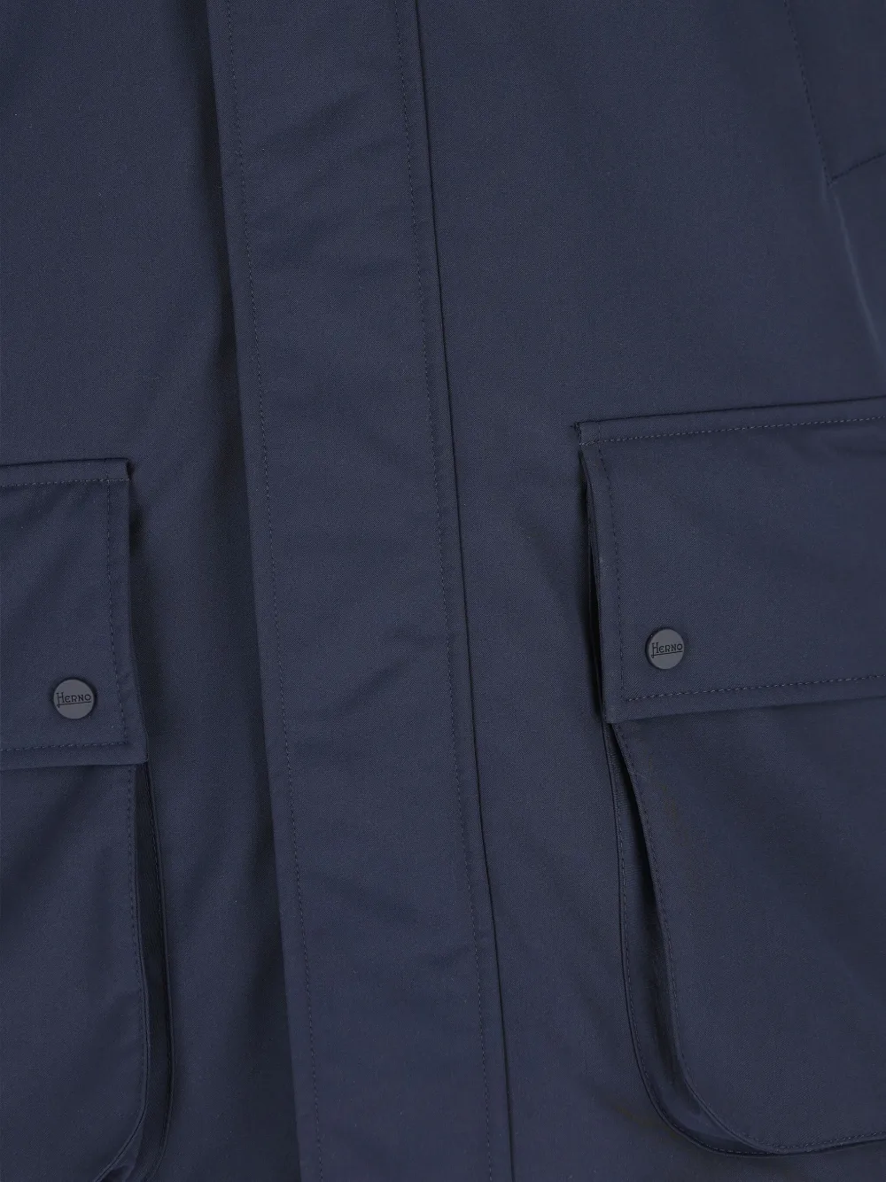 Herno Flap-pocket Padded Jacket In Blue