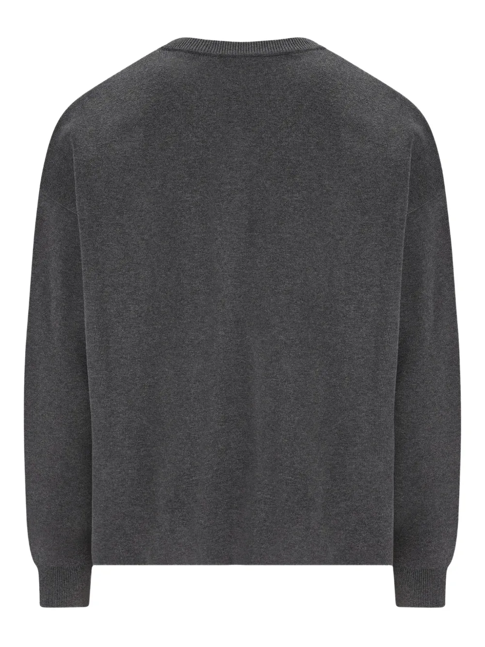 Loewe Logo-patch Pocket Sweater In Gray