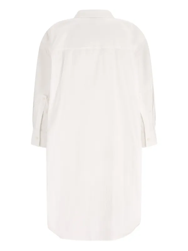 loewe white mini dress Loewe Anagram Jacquard Trapeze Dress in White