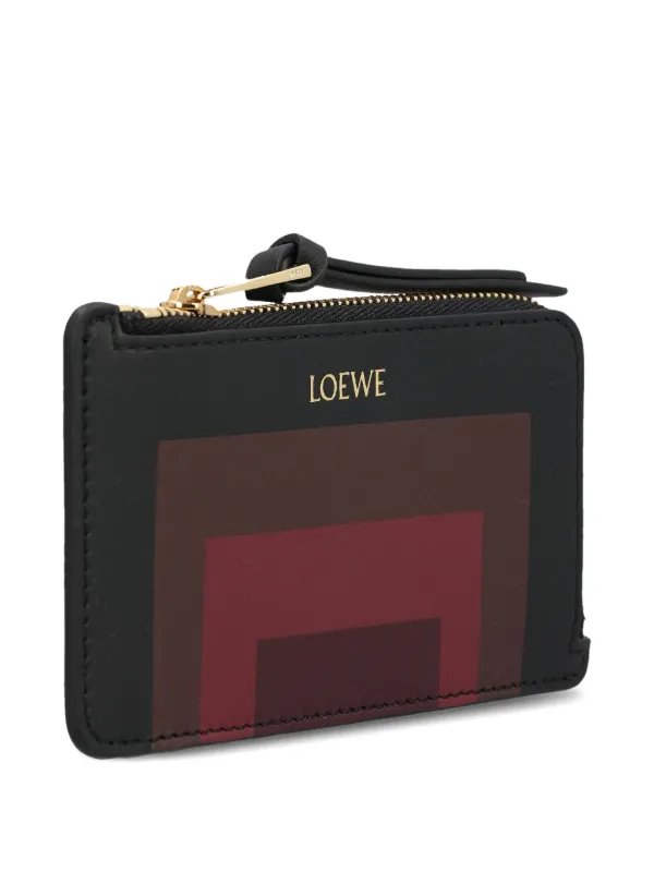 【値下げ】LOEWE　ロエベ　ZIP　AROUND　WALLET LOEWE x Albers geometric-pattern Zip Wallet | Black | FARFETCH