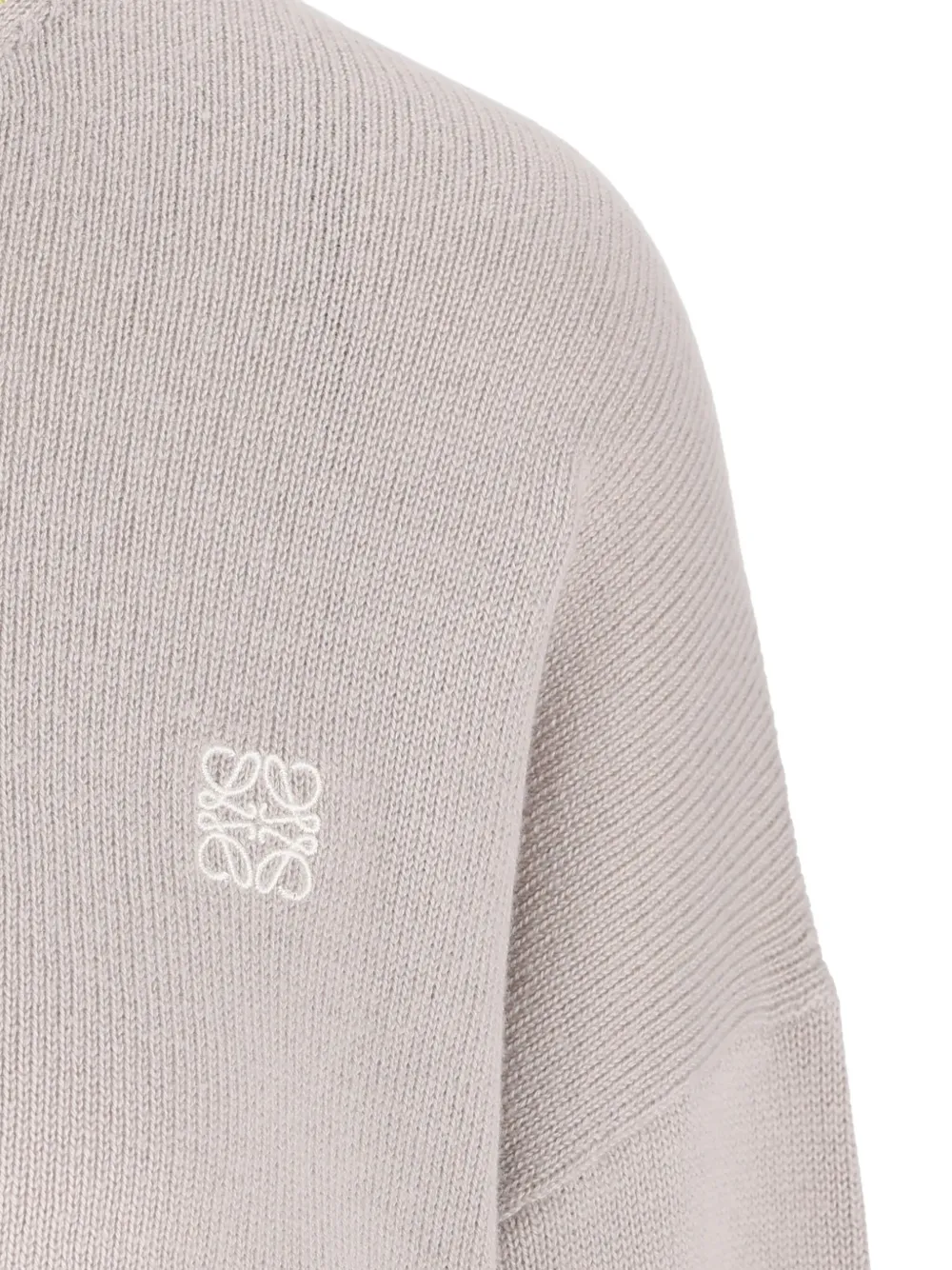 LOEWE Asymmetrische trui met colourblocking Grijs