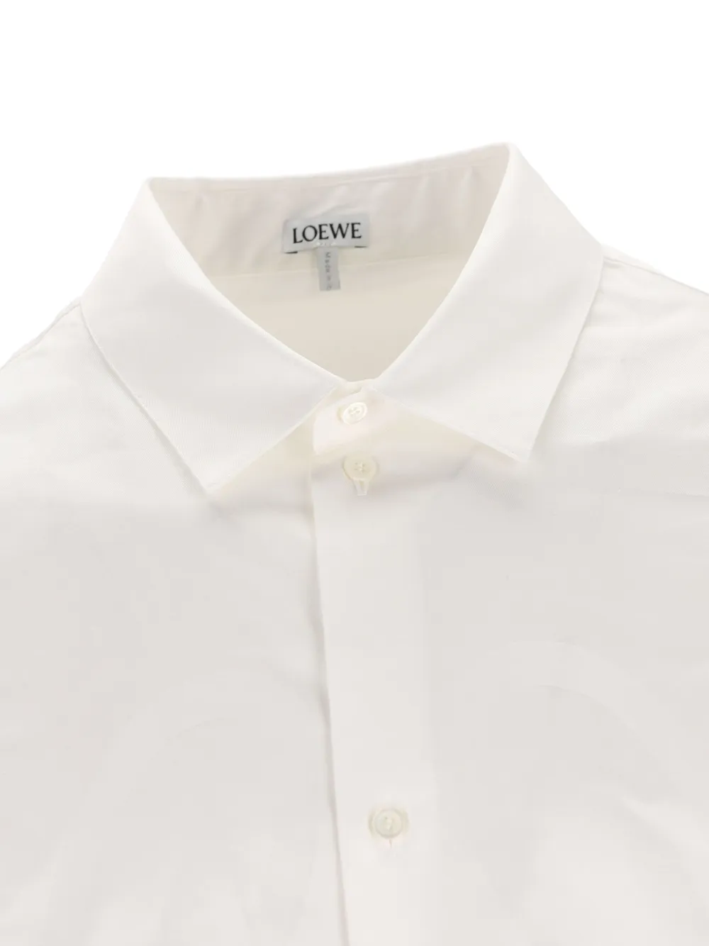 Loewe Long-sleeve Button-down Shirt In White