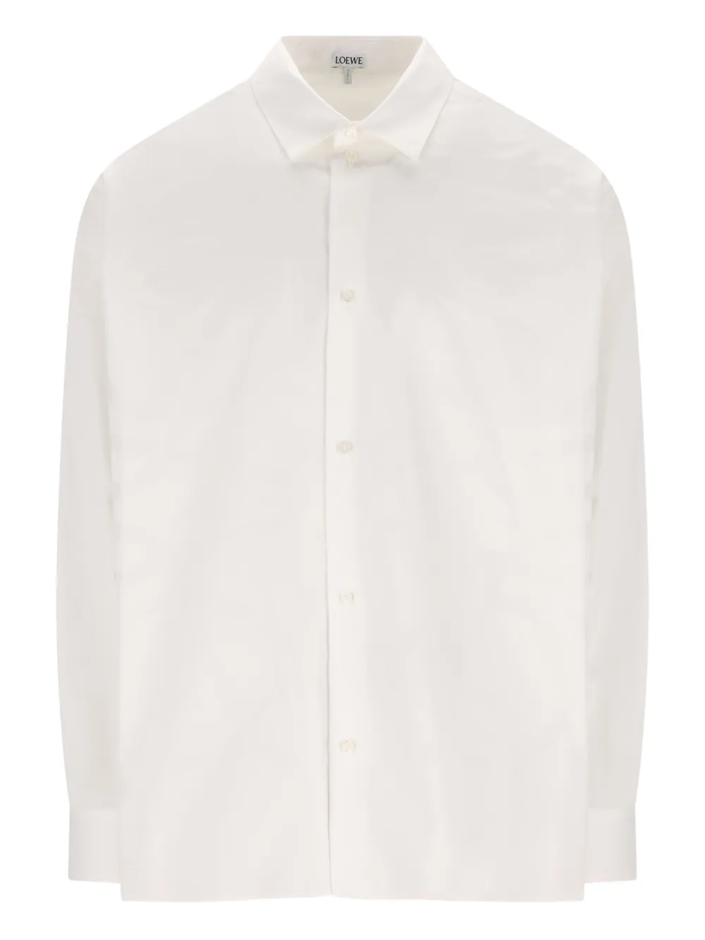 Loewe Long-sleeve Button-down Shirt In White