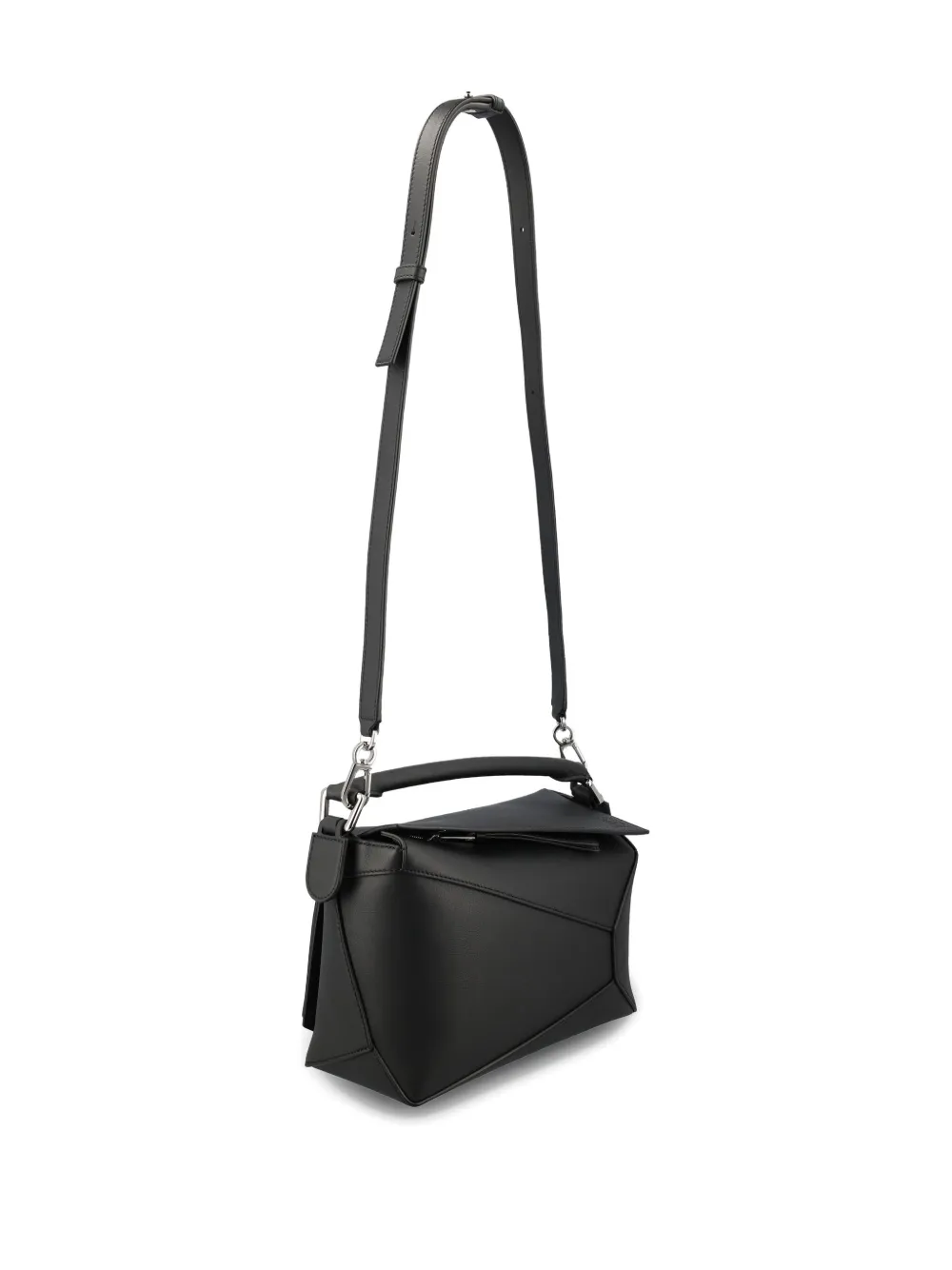 LOEWE Puzzle Edge leather tote bag Zwart