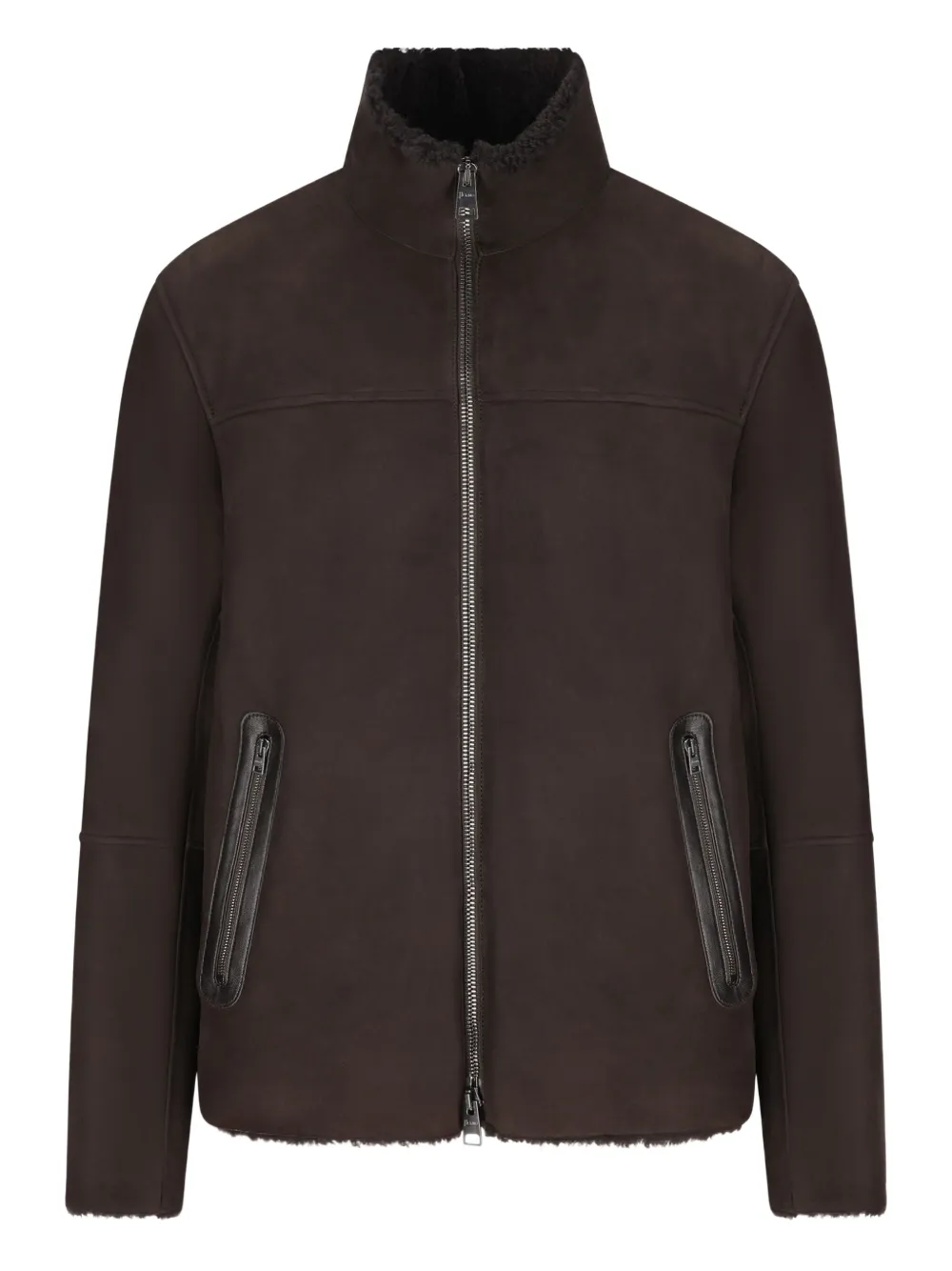Herno shearling zip-front jacket | Brown | Image 1