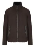 Herno shearling zip-front jacket - Brown