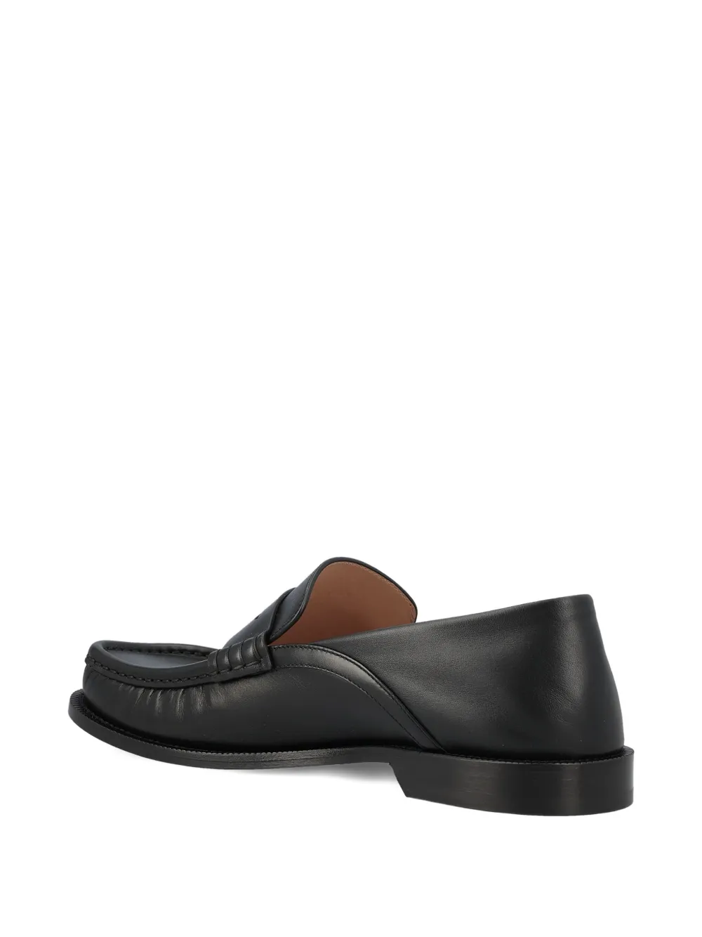 LOEWE Campo penny leather loafers Black