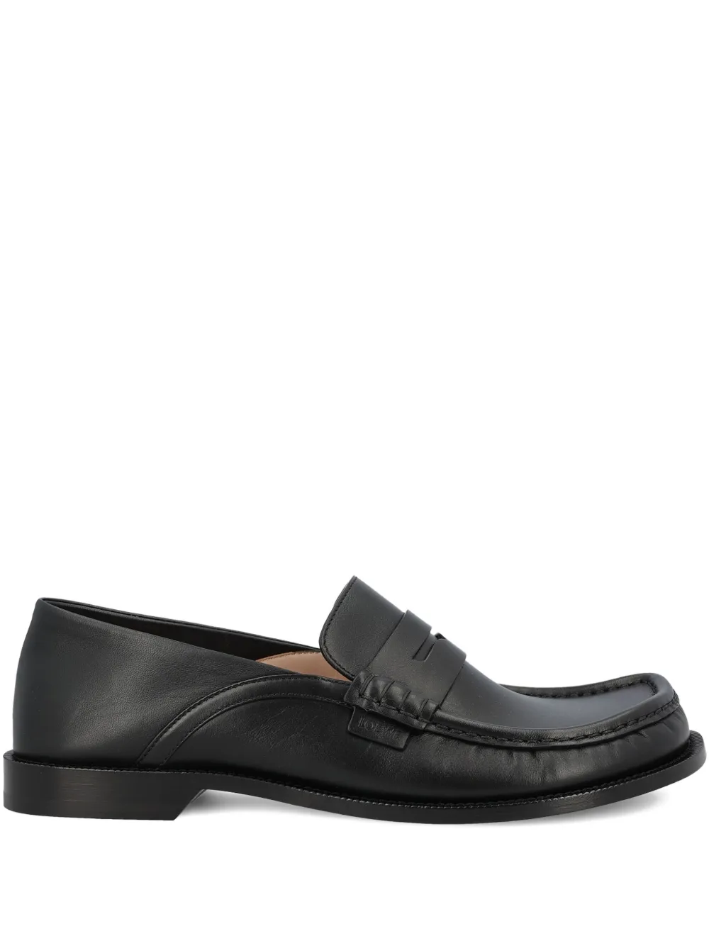 LOEWE Campo penny leather loafers | Black | Image 1