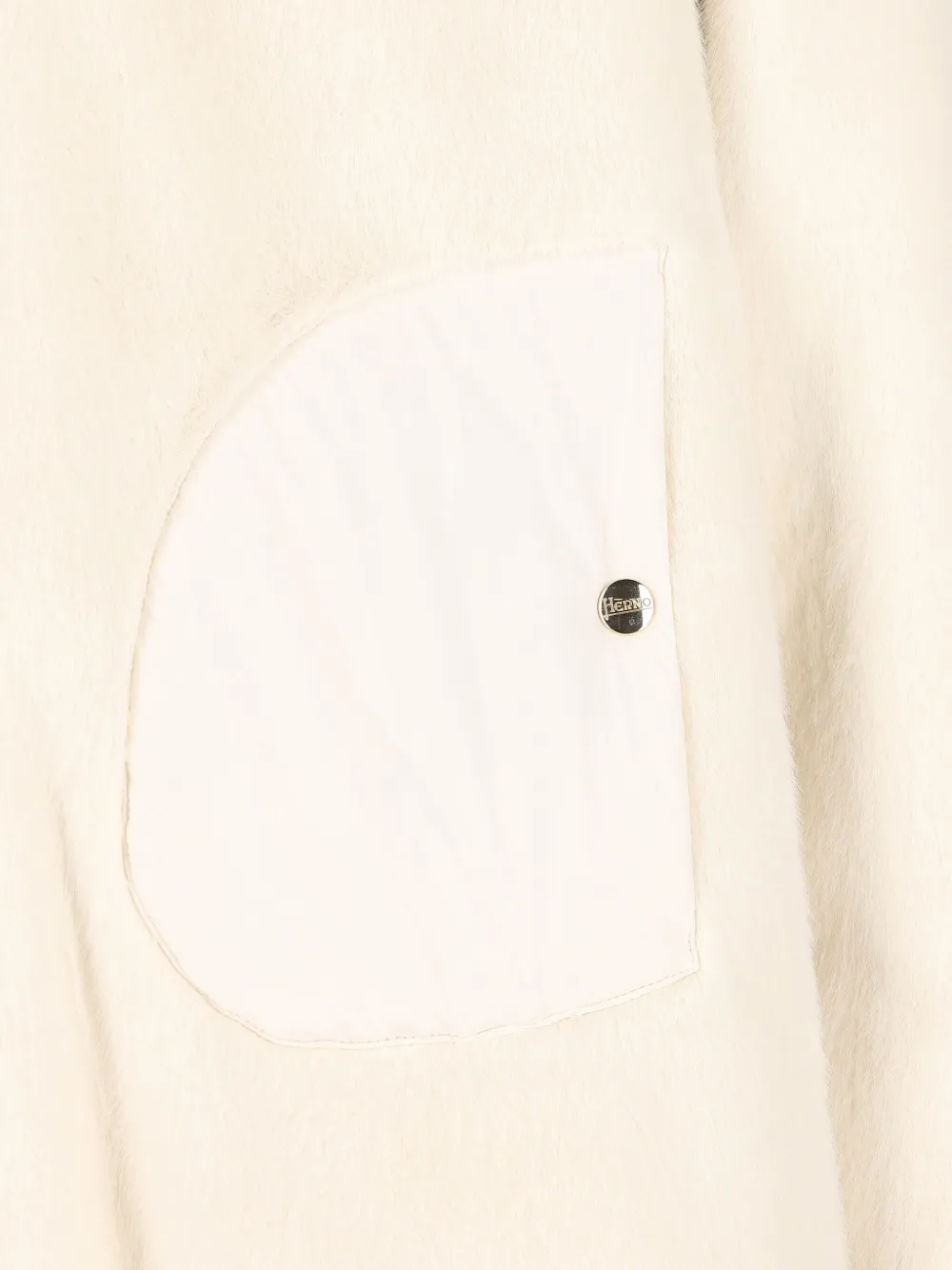 Herno Hooded Fleece Jacket In Neutral