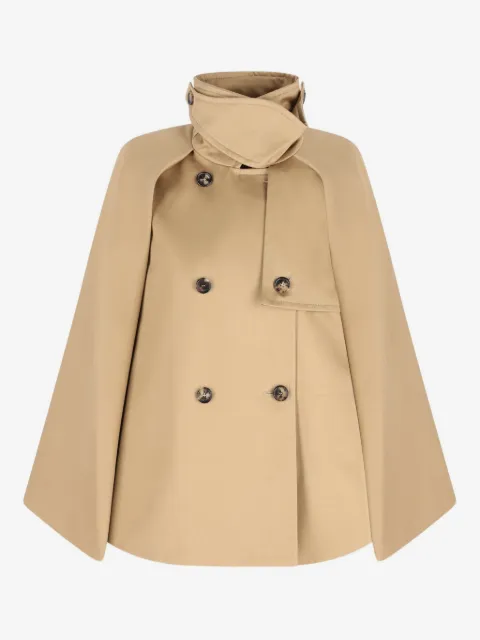 LOEWE chamarra estilo capa con cuello de tortuga