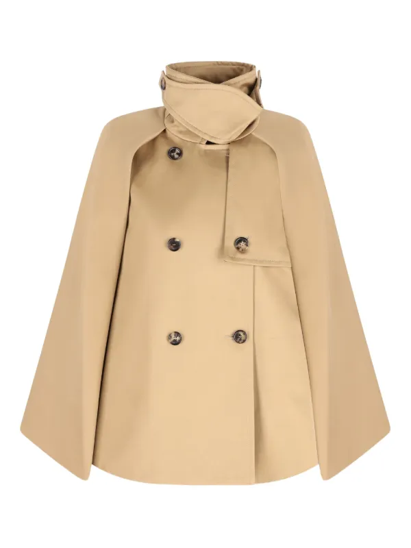 LOEWE Cape high-neck Jacket | Neutrals | FARFETCH