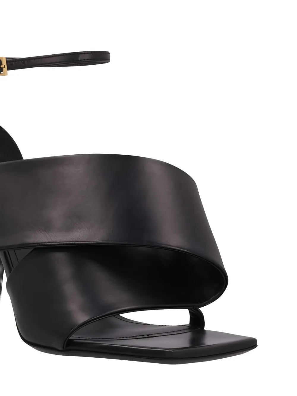 Givenchy 100mm Wrapped Ankle-strap Sandals In Black