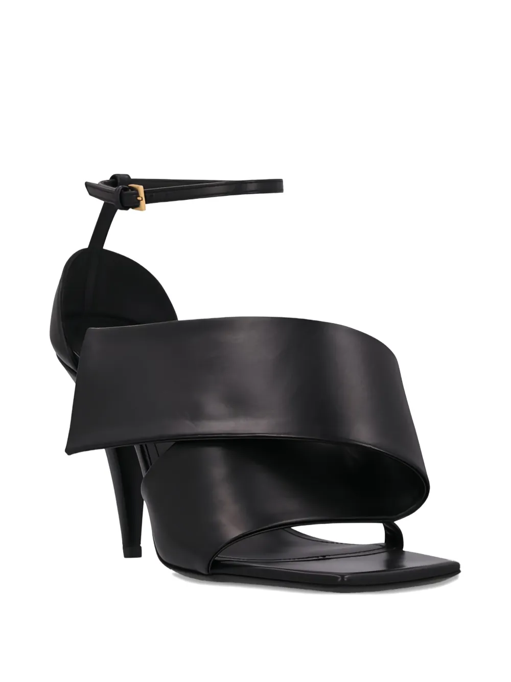 Givenchy 100mm Wrapped Ankle-strap Sandals In Black