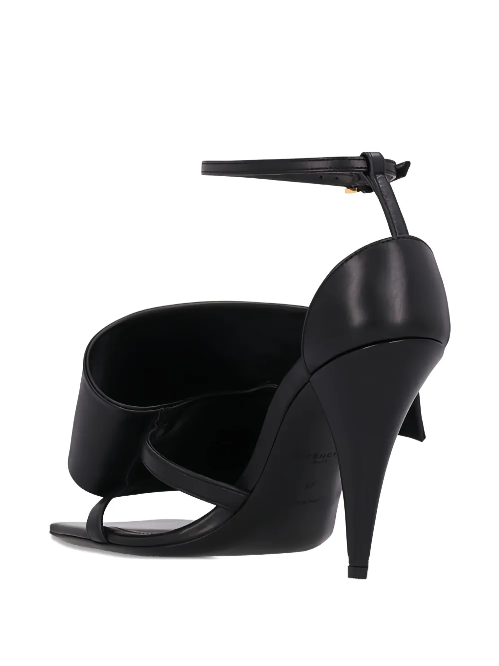 Givenchy 100mm Wrapped Ankle-strap Sandals In Black