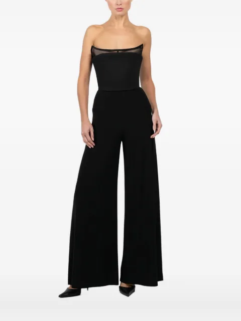 Blumarine mesh crepe top