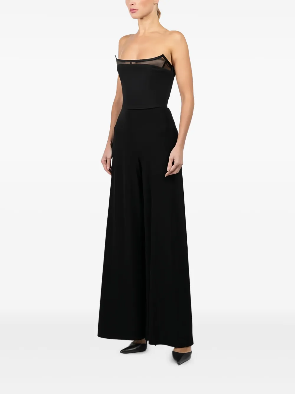Blumarine mesh crepe top | Vests & Tank Tops | Image 2